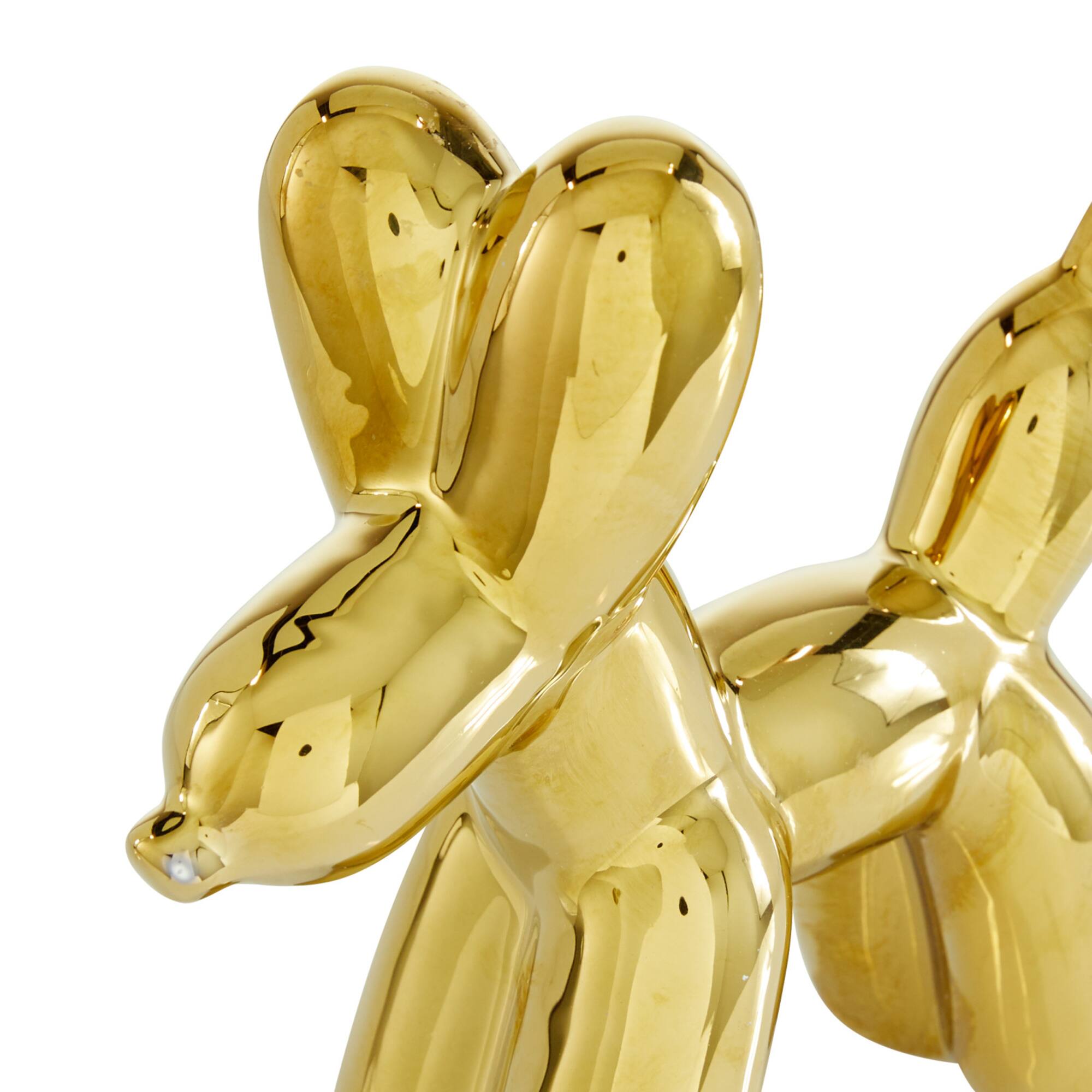 CosmoLiving by Cosmopolitan Gold Ceramic Glam Sculpture